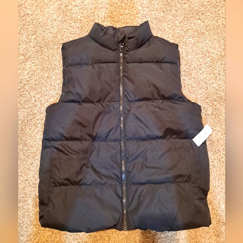 Water-Resistant Quilted Puffer Vest for Boys size Large